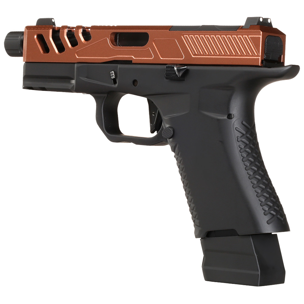 APS / EMG F1 Firearms BSF19 Vollmetall GBB 6mm BB bronze Bild 8