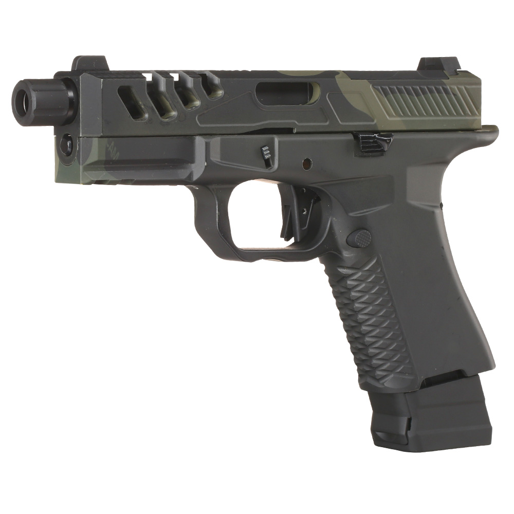 APS / EMG F1 Firearms BSF19 Vollmetall GBB 6mm BB Multicam Black