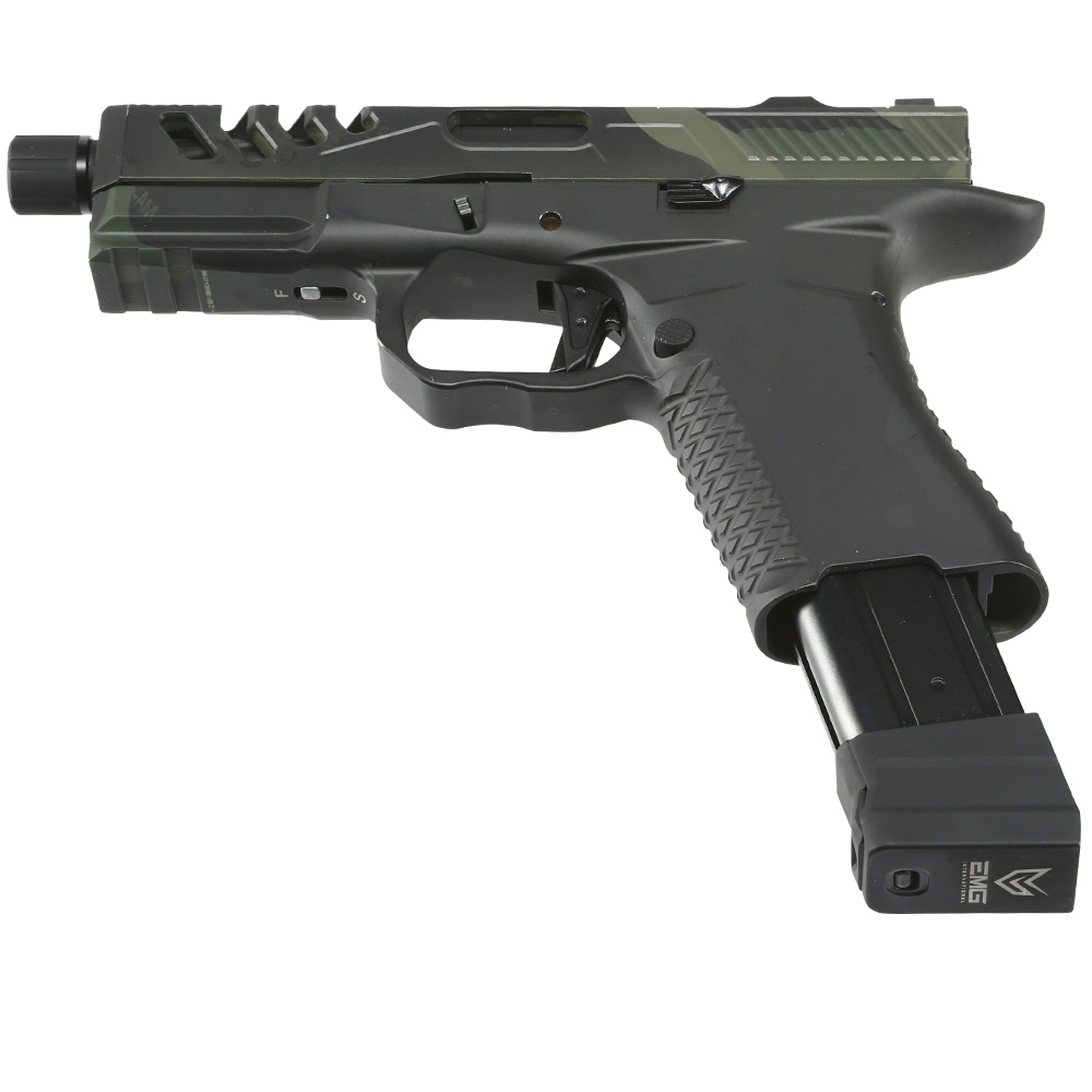 APS / EMG F1 Firearms BSF19 Vollmetall GBB 6mm BB Multicam Black Bild 5