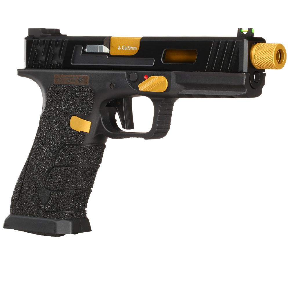 APS BumbleBee XX D-Mod mit Metallschlitten GBB 6mm BB schwarz / gold - Standard Edition Bild 7