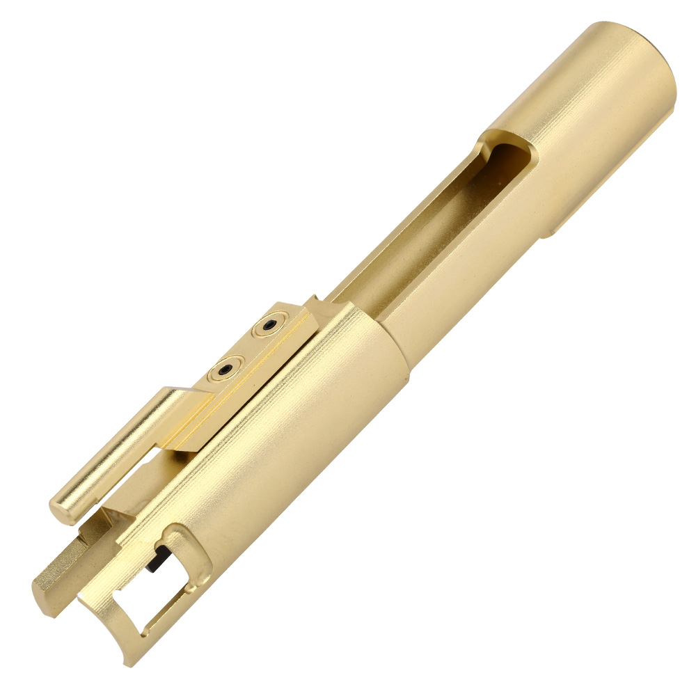 King Arms CNC Aluminium Lightweight Bolt-Carrier ohne Nozzle Set gold f. King Arms 9mm GBB Serie