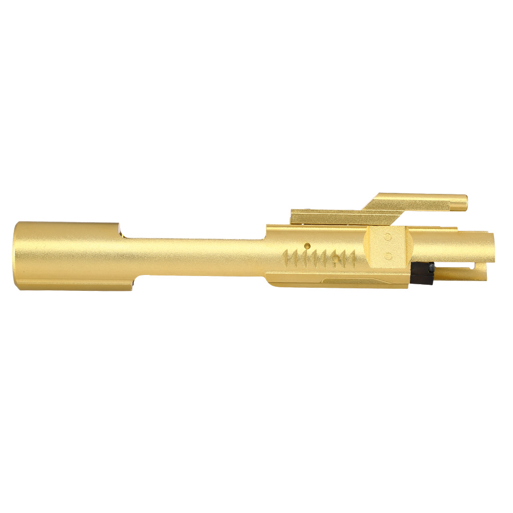 King Arms CNC Aluminium Lightweight Bolt-Carrier ohne Nozzle Set gold f. King Arms 9mm GBB Serie Bild 3