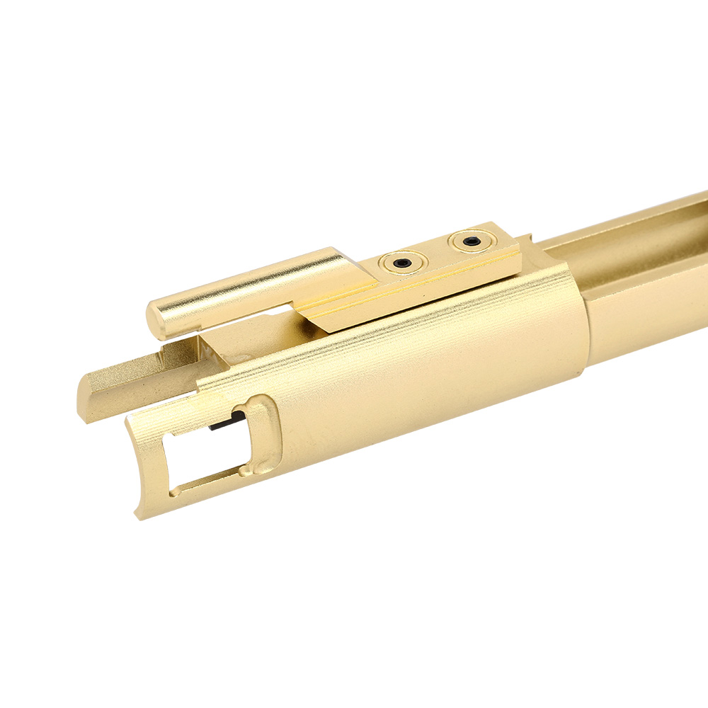 King Arms CNC Aluminium Lightweight Bolt-Carrier ohne Nozzle Set gold f. King Arms 9mm GBB Serie Bild 4