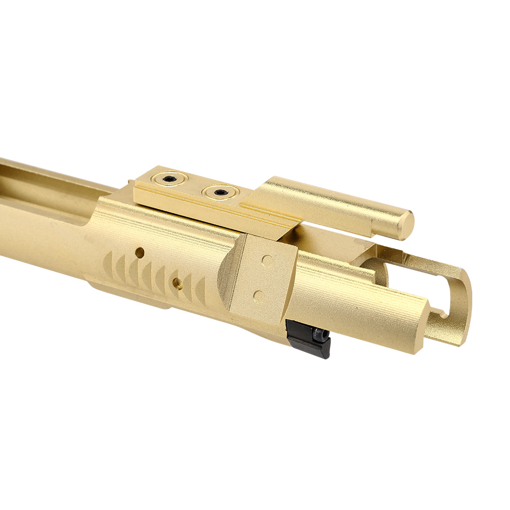 King Arms CNC Aluminium Lightweight Bolt-Carrier ohne Nozzle Set gold f. King Arms 9mm GBB Serie Bild 5