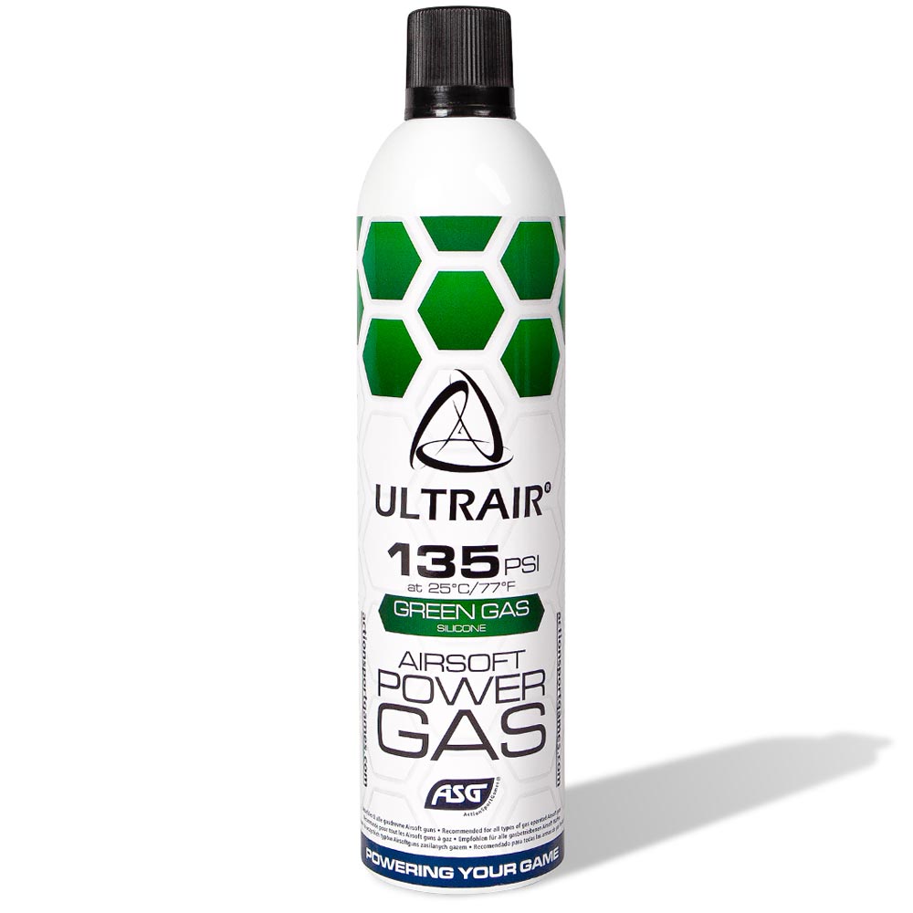 Ultrair Airsoft Power Gas 135 PSI Power Green Gas 570ml - mit Silikon