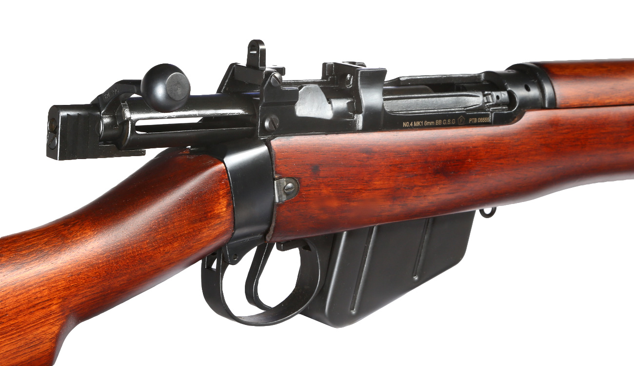 Ares Lee-Enf. SMLE No.4 MK1 Stahl Bolt-Action Gewehr 6mm BB Echtholz + Waffenkiste Bild 9