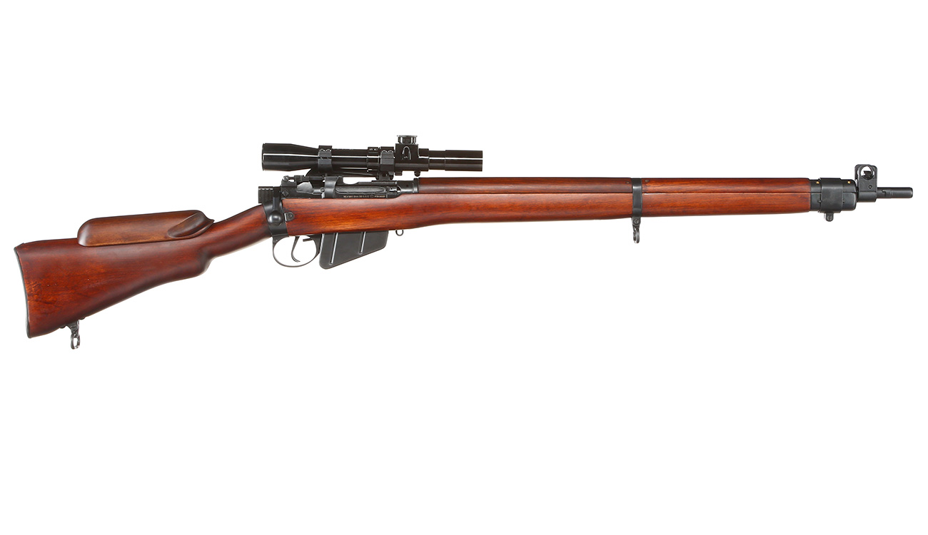 Ares Lee-Enf. SMLE No.4 MK1 Stahl Bolt-Action Gewehr mit ZF No.32 6mm BB Echtholz + Waffenkiste Bild 2