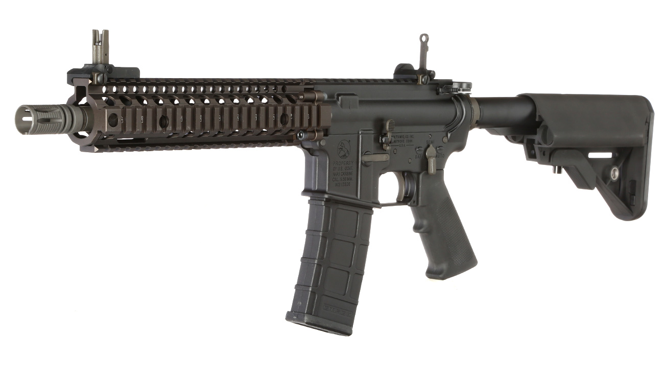 GHK Colt / Daniel Defense MK18 MOD1 Vollmetall Gas-Blow-Back 6mm BB Dualtone - Forged Receiver Edition