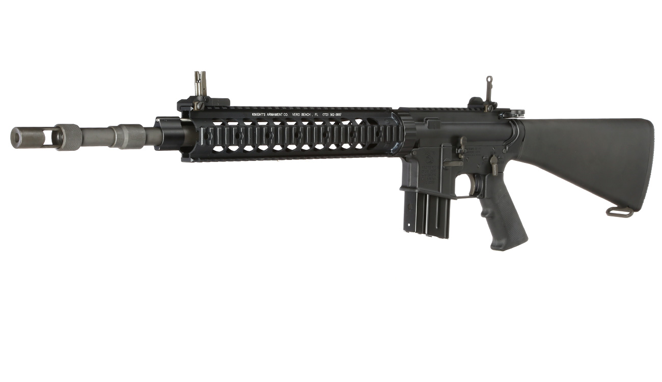 GHK Colt MK12 Mod 1 SPR Vollmetall Gas-Blow-Back 6mm BB schwarz - Forged Receiver Edition