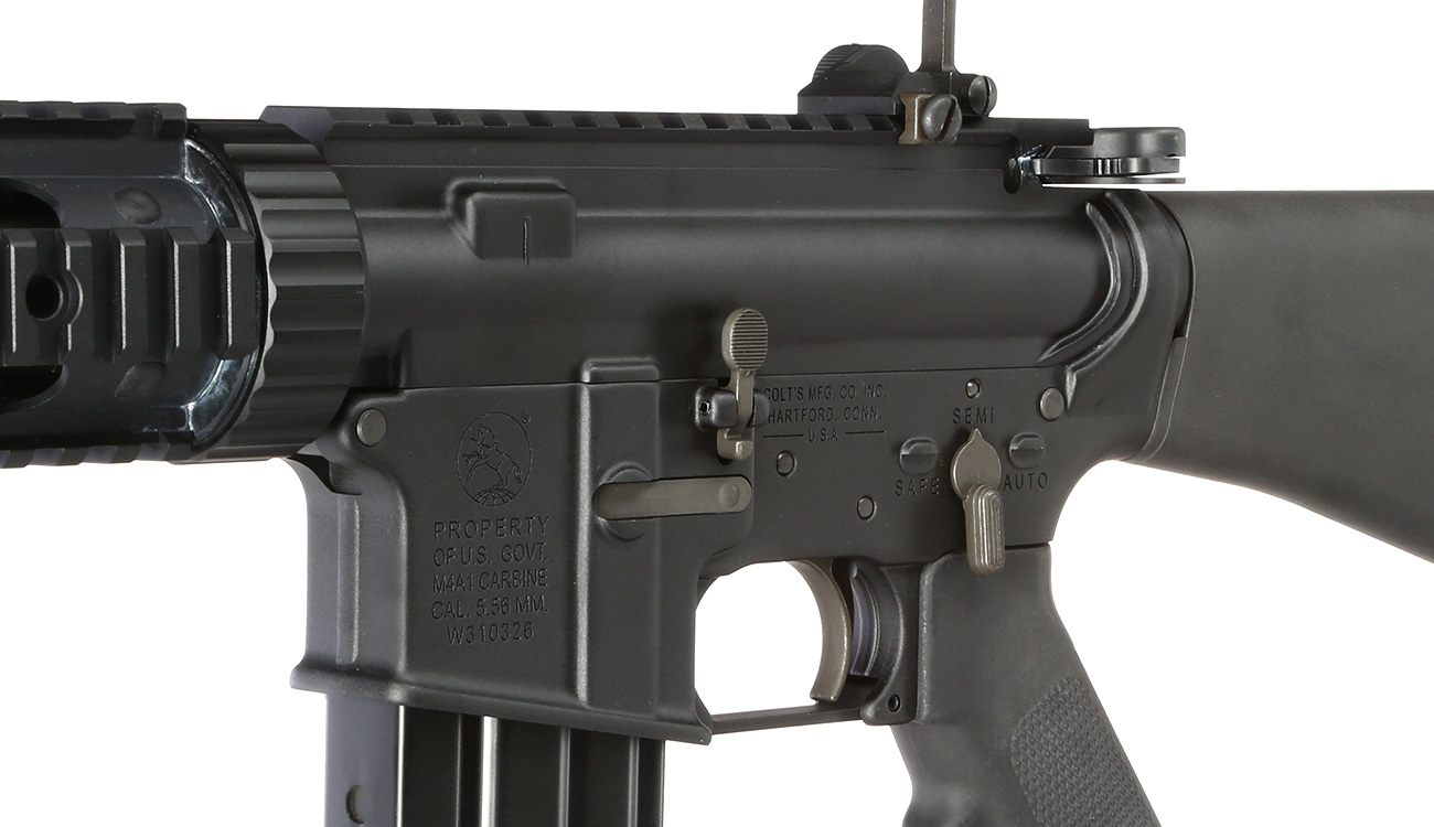 GHK Colt MK12 Mod 1 SPR Vollmetall Gas-Blow-Back 6mm BB schwarz - Forged Receiver Edition Bild 6