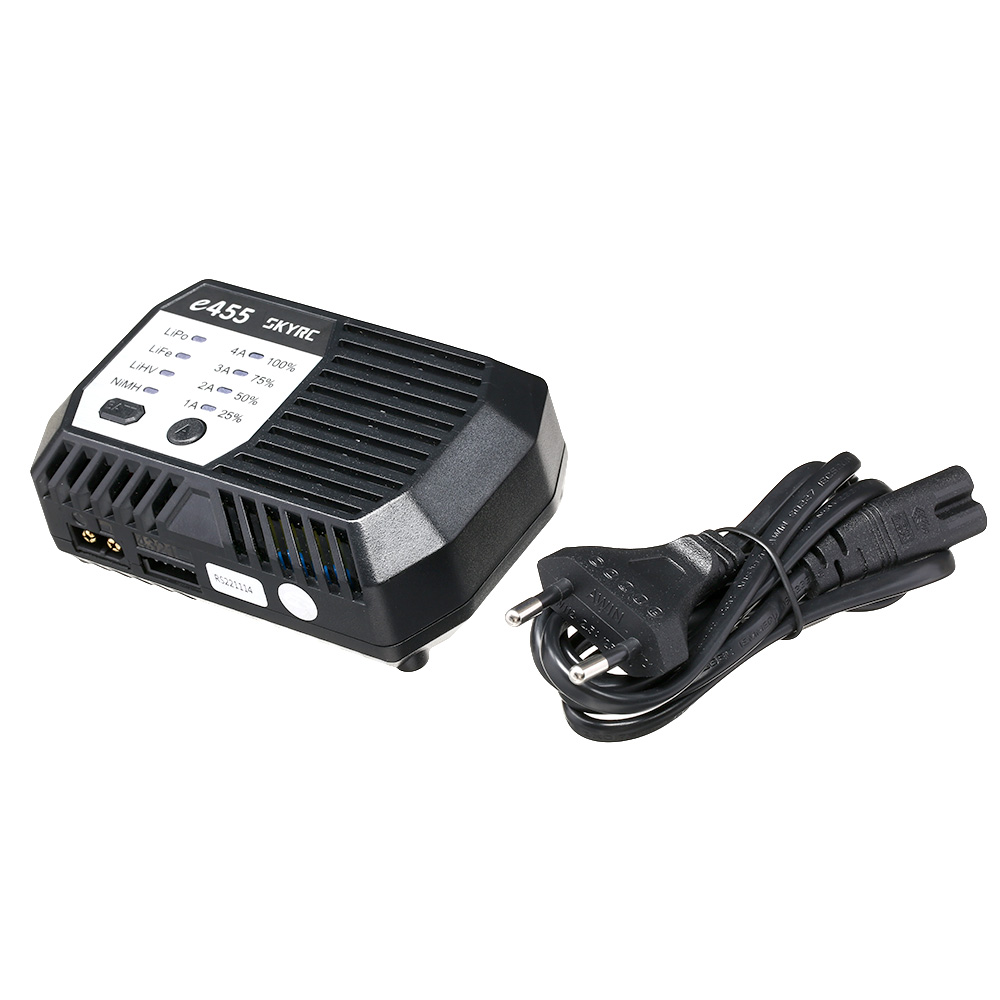 SKYRC e455 Charger Ladegert f. LiPo 2-4 / NiMH 6-8 1-4A 50W 230V SK100170-02