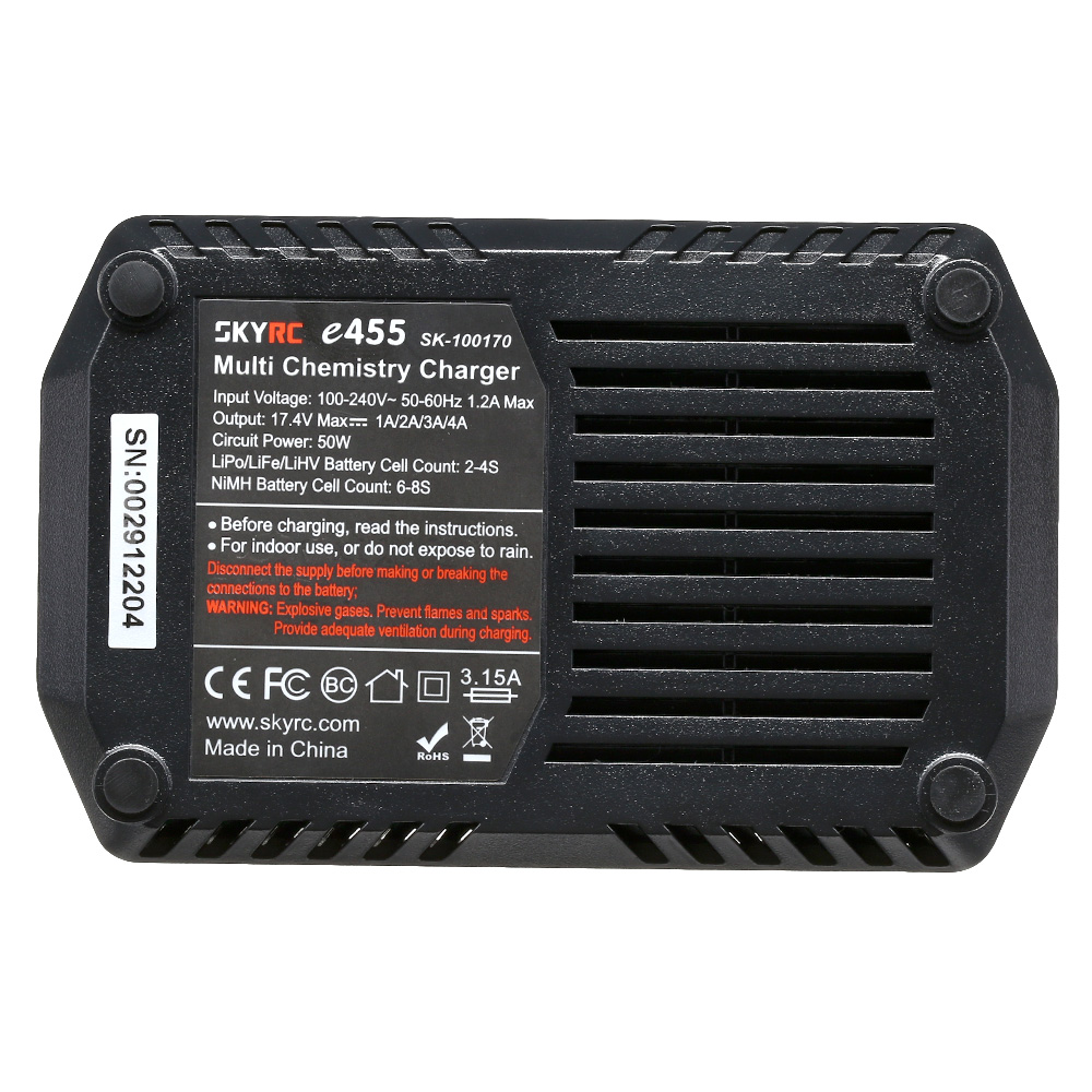 SKYRC e455 Charger Ladegert f. LiPo 2-4 / NiMH 6-8 1-4A 50W 230V SK100170-02 Bild 5