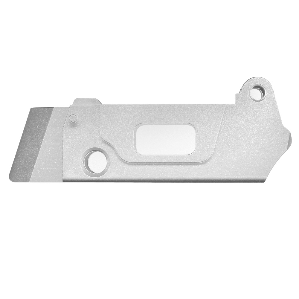 CowCow CNC 7075 Aluminium Trigger Housing f. Action Army AAP-01 GBB Pistolen silber Bild 3