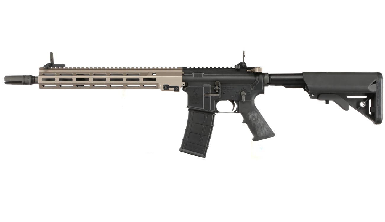 GHK Colt MK16 14.5 URGI Vollmetall Gas-Blow-Back 6mm BB Dualtone - Forged Receiver Edition Bild 1