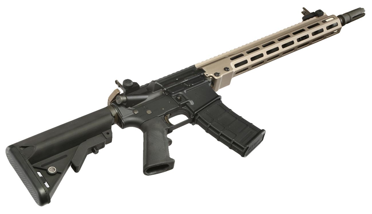 GHK Colt MK16 14.5 URGI Vollmetall Gas-Blow-Back 6mm BB Dualtone - Forged Receiver Edition Bild 4