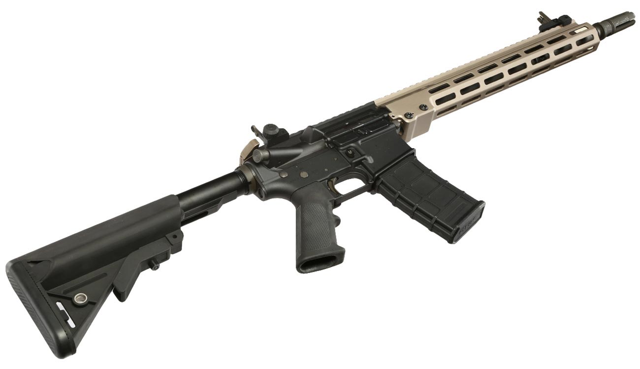 GHK Colt MK16 14.5 URGI Vollmetall Gas-Blow-Back 6mm BB Dualtone - Forged Receiver Edition Bild 5
