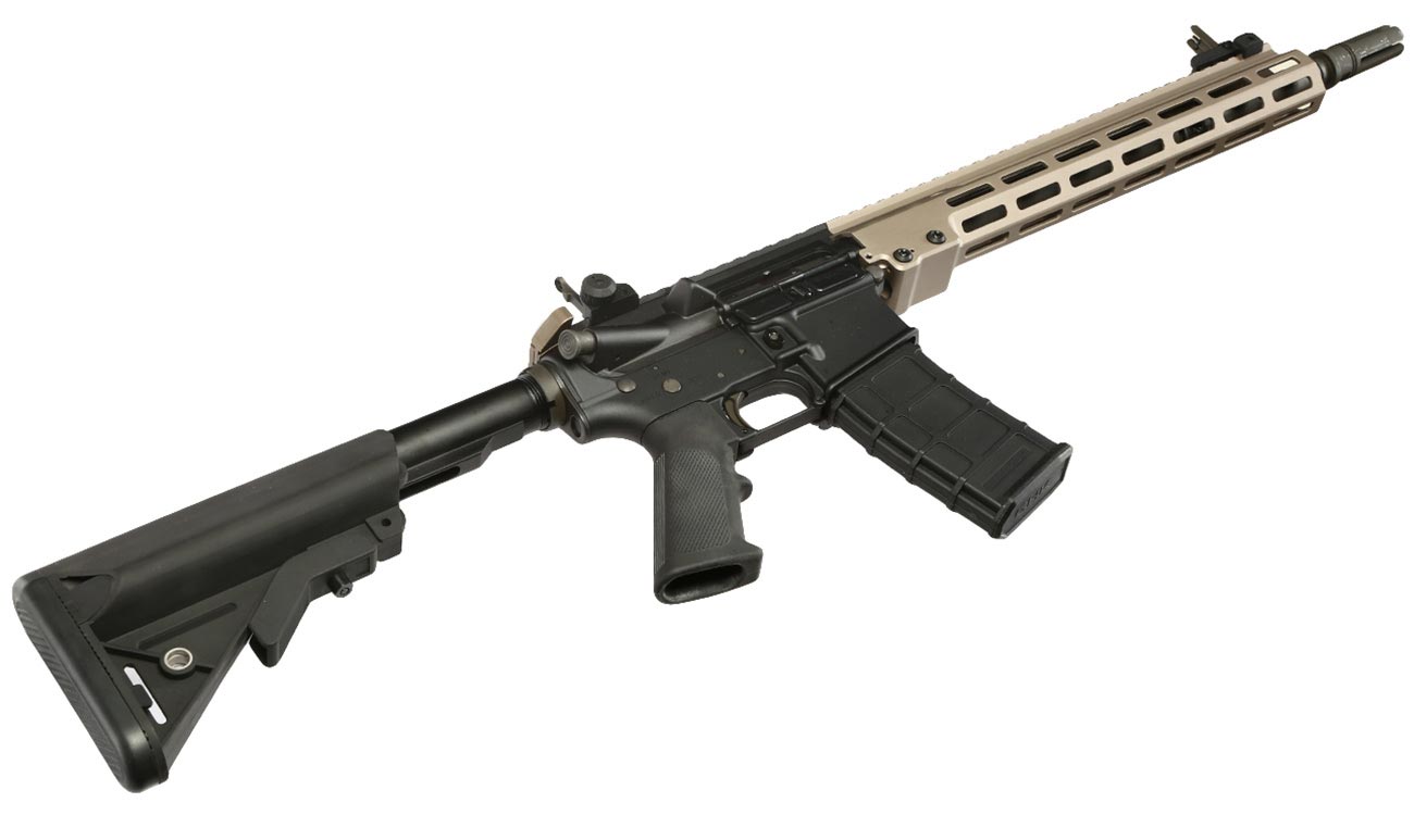 GHK Colt MK16 14.5 URGI Vollmetall Gas-Blow-Back 6mm BB Dualtone - Forged Receiver Edition Bild 5