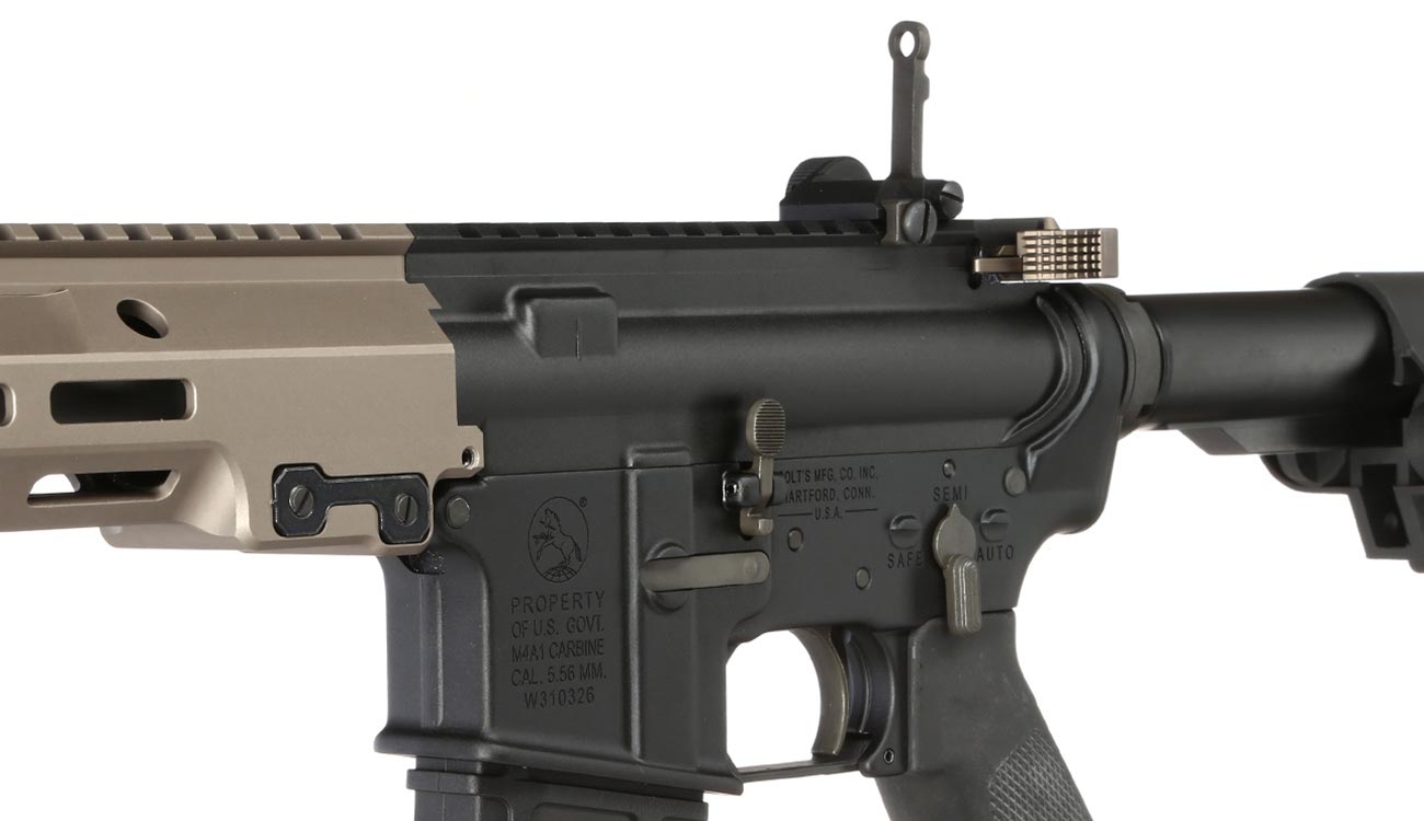GHK Colt MK16 14.5 URGI Vollmetall Gas-Blow-Back 6mm BB Dualtone - Forged Receiver Edition Bild 7