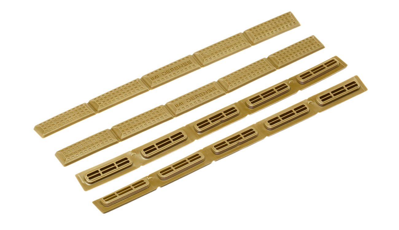 IMI M-LOK Soft Polymer Rail Cover Set (4 Stck) Tan Bild 1