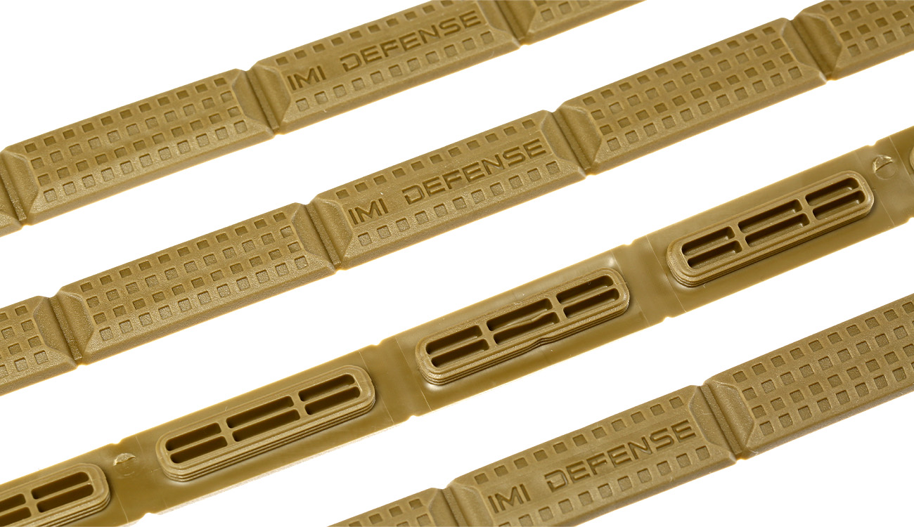 IMI M-LOK Soft Polymer Rail Cover Set (4 Stck) Tan Bild 2