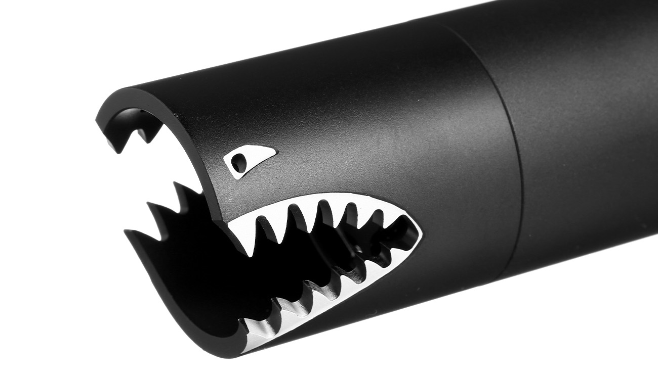 Nuprol Shark Rainbow Aluminium Tracer / Flasher inkl. integriertem Akku 14mm- schwarz Bild 6
