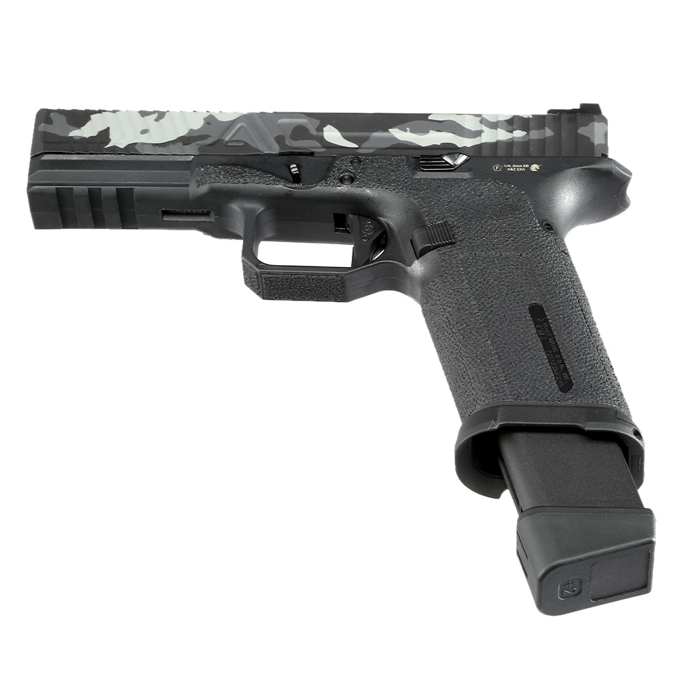 RWA Agency Arms EXA mit Metallschlitten Gas-Blow-Back 6mm BB Cerakote Stealth Camo Limited Edition Bild 5