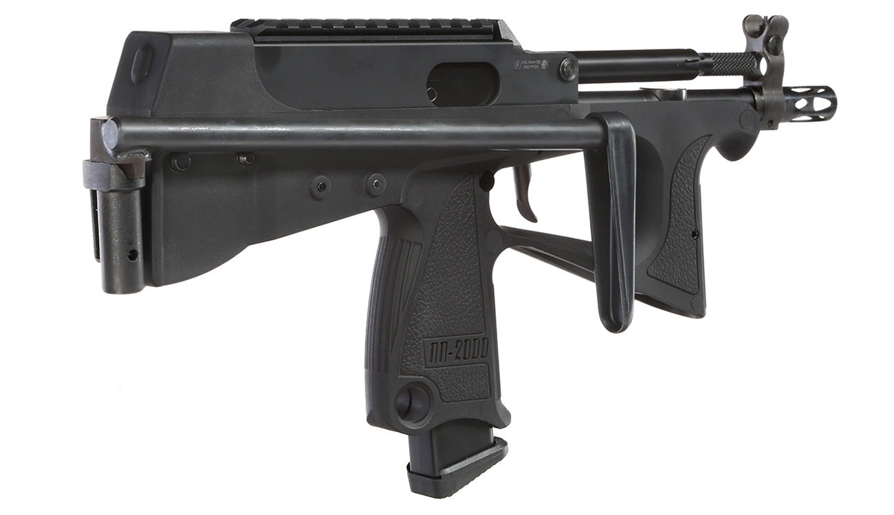 Modify PP-2000 Submachine Gun Polymer GBB 6mm BB schwarz inkl. E-Magazin / Koffer - Special Edition Bild 4