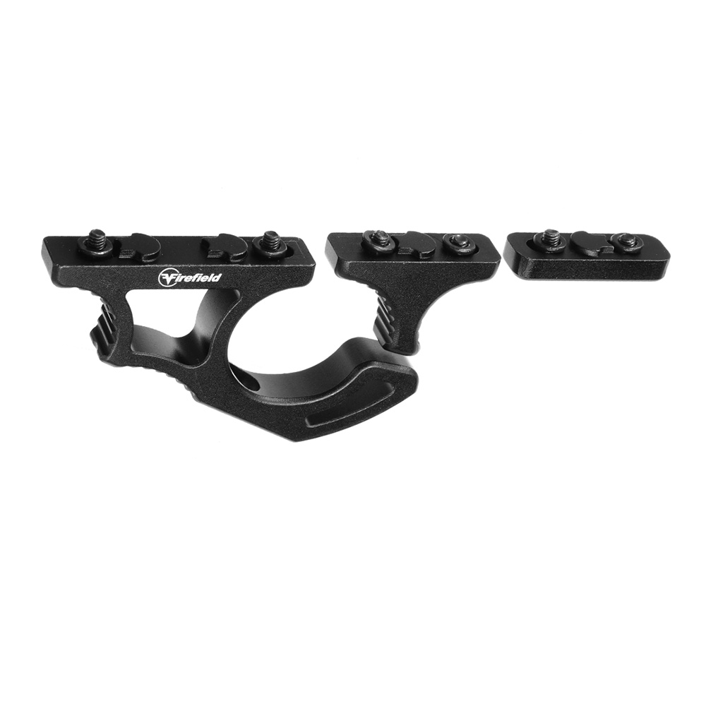 Firefield KeyMod Aluminium Rival XL Skeletonized Foregrip Frontgriff schwarz