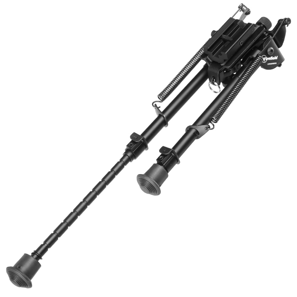 Firefield Compact Metall Zweibein 220 - 370 mm mit Gummife und 20 - 22mm- / Sniper-Halterung schwarz Bild 4