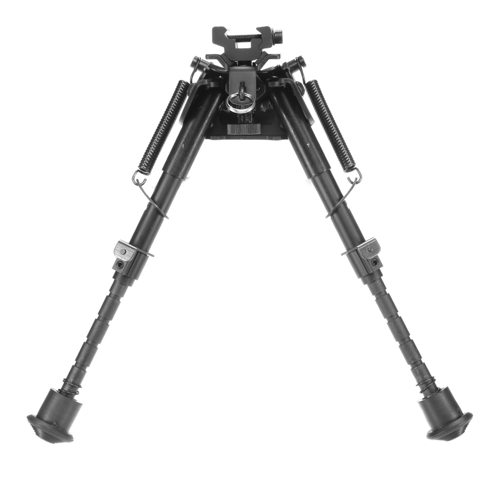 Firefield Compact Metall Zweibein 145 - 220 mm mit Gummife und 20 - 22mm- / Sniper-Halterung schwarz Bild 2