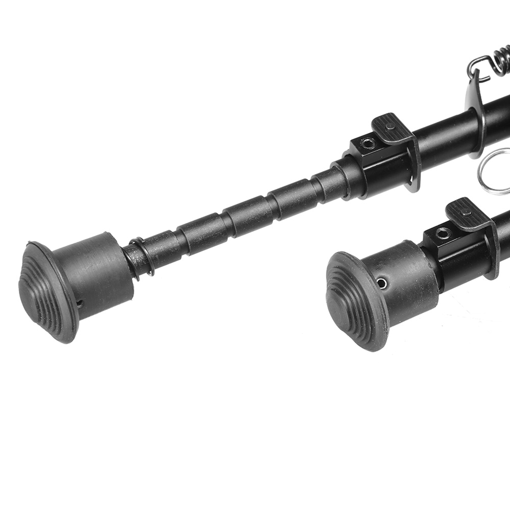 Firefield Compact Metall Zweibein 145 - 220 mm mit Gummife und 20 - 22mm- / Sniper-Halterung schwarz Bild 5