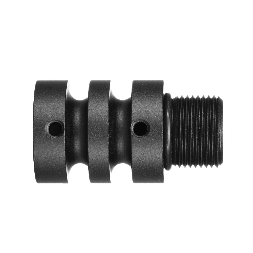 Action Army AAP-01C CNC Aluminium Silencer Adapter 14mm- schwarz Bild 5