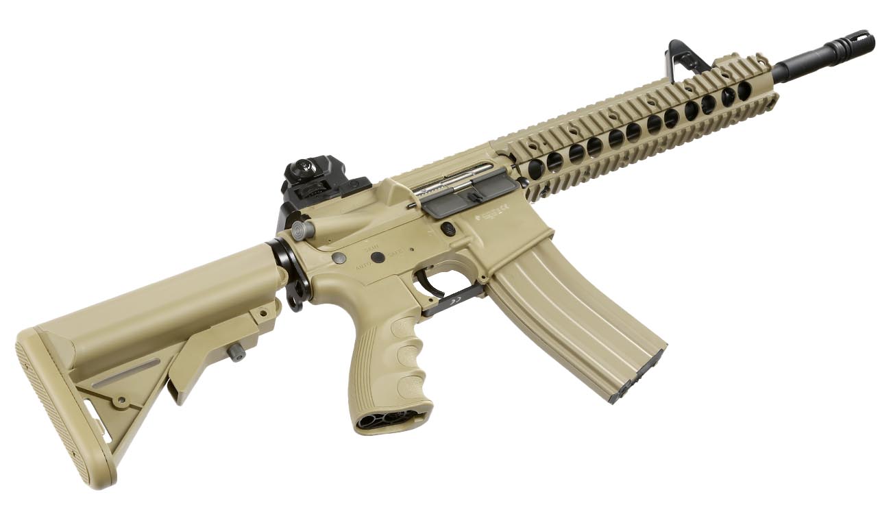 G&G GR15 RIS Raider XL BlowBack AEG 6mm BB Desert Tan Bild 4