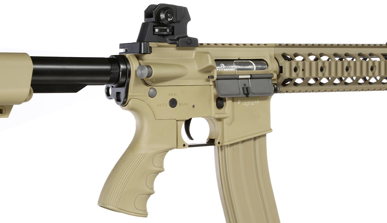 G&G GR15 RIS Raider XL BlowBack AEG 6mm BB Desert Tan Bild 8