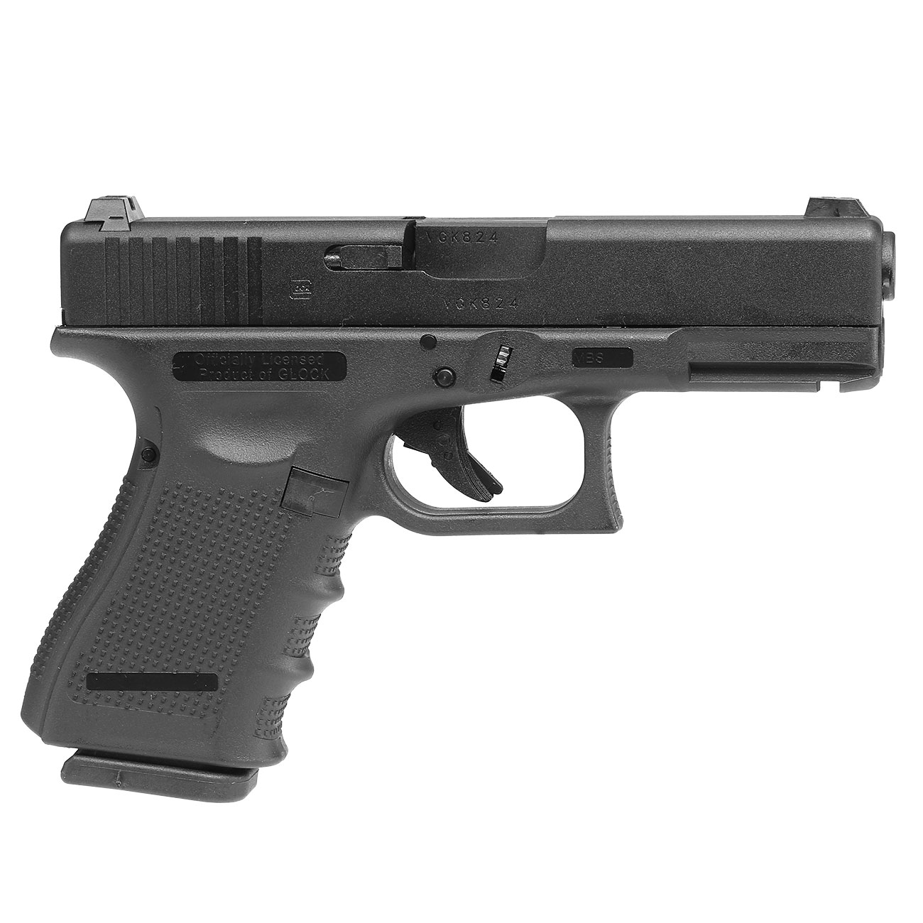 VFC Glock 19 Gen. 4 mit Metallschlitten GBB 6mm BB schwarz Bild 1