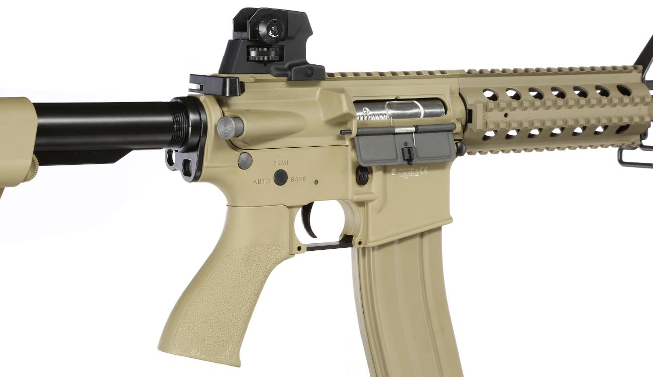 G&G GR15 RIS Raider L BlowBack AEG 6mm BB Desert Tan Bild 8