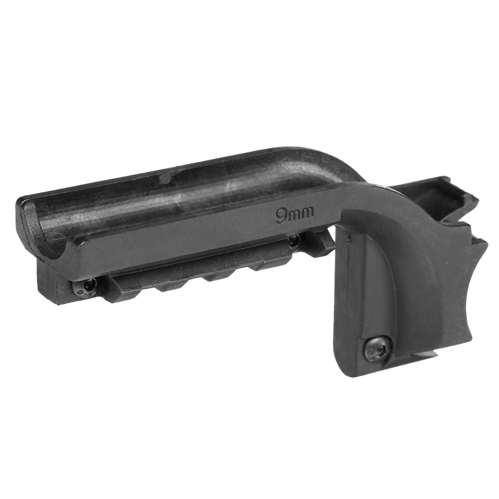MP Airsoft 21mm Polymer Adapterschiene f. M9 GBB Pistolen schwarz Bild 1