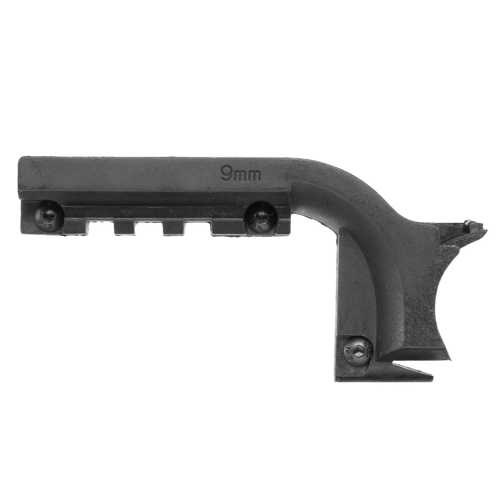 MP Airsoft 21mm Polymer Adapterschiene f. M9 GBB Pistolen schwarz Bild 3