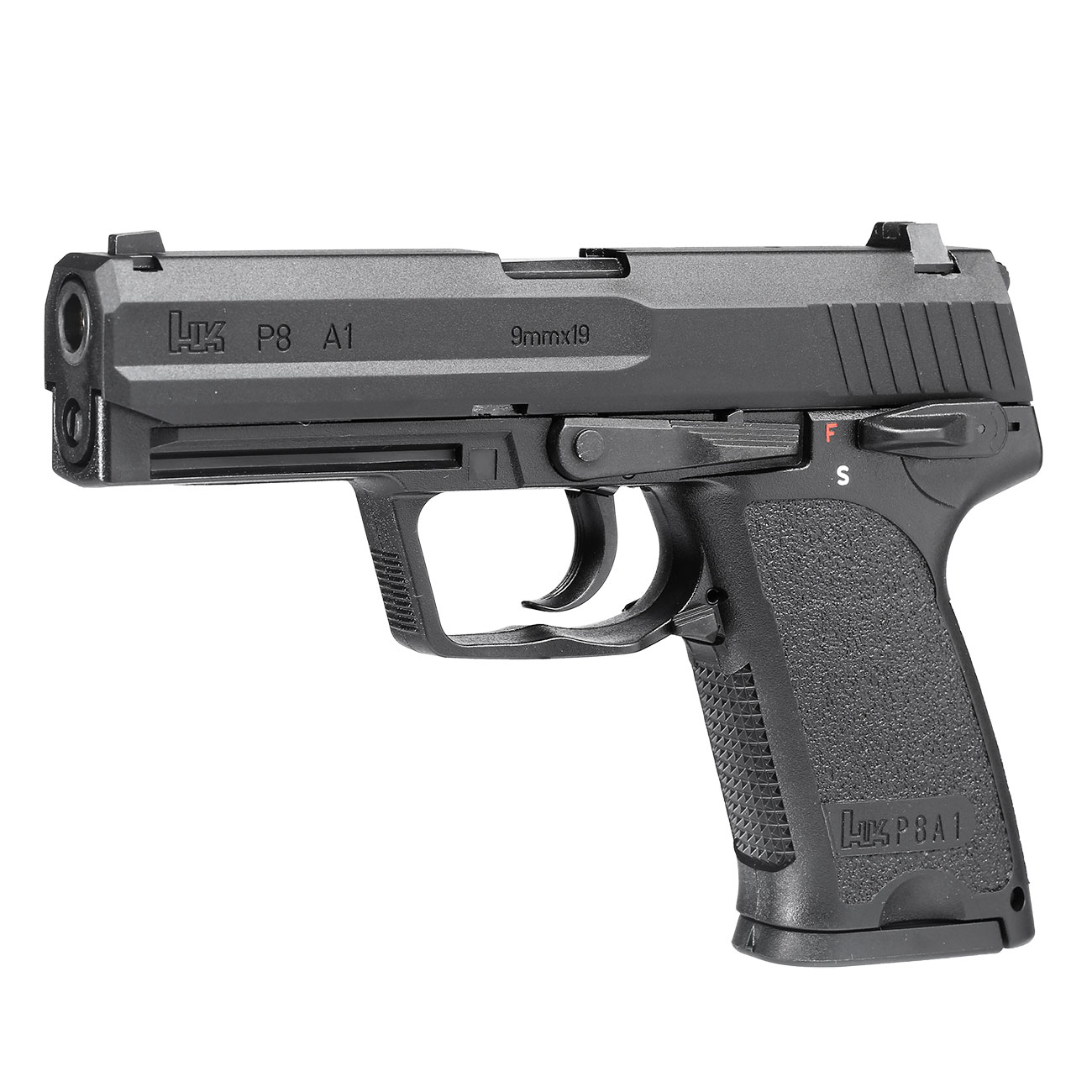 Heckler & Koch P8 A1 Airsoft mit Metallschlitten GBB 6mm BB schwarz