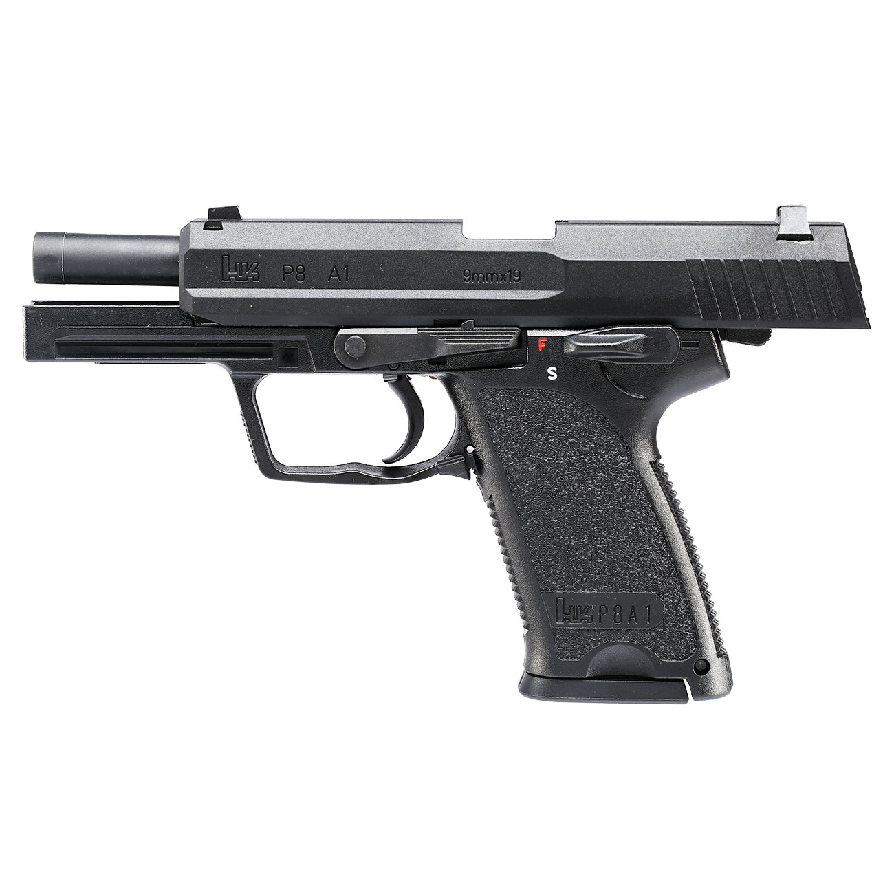 Heckler & Koch P8 A1 Airsoft mit Metallschlitten GBB 6mm BB schwarz Bild 2