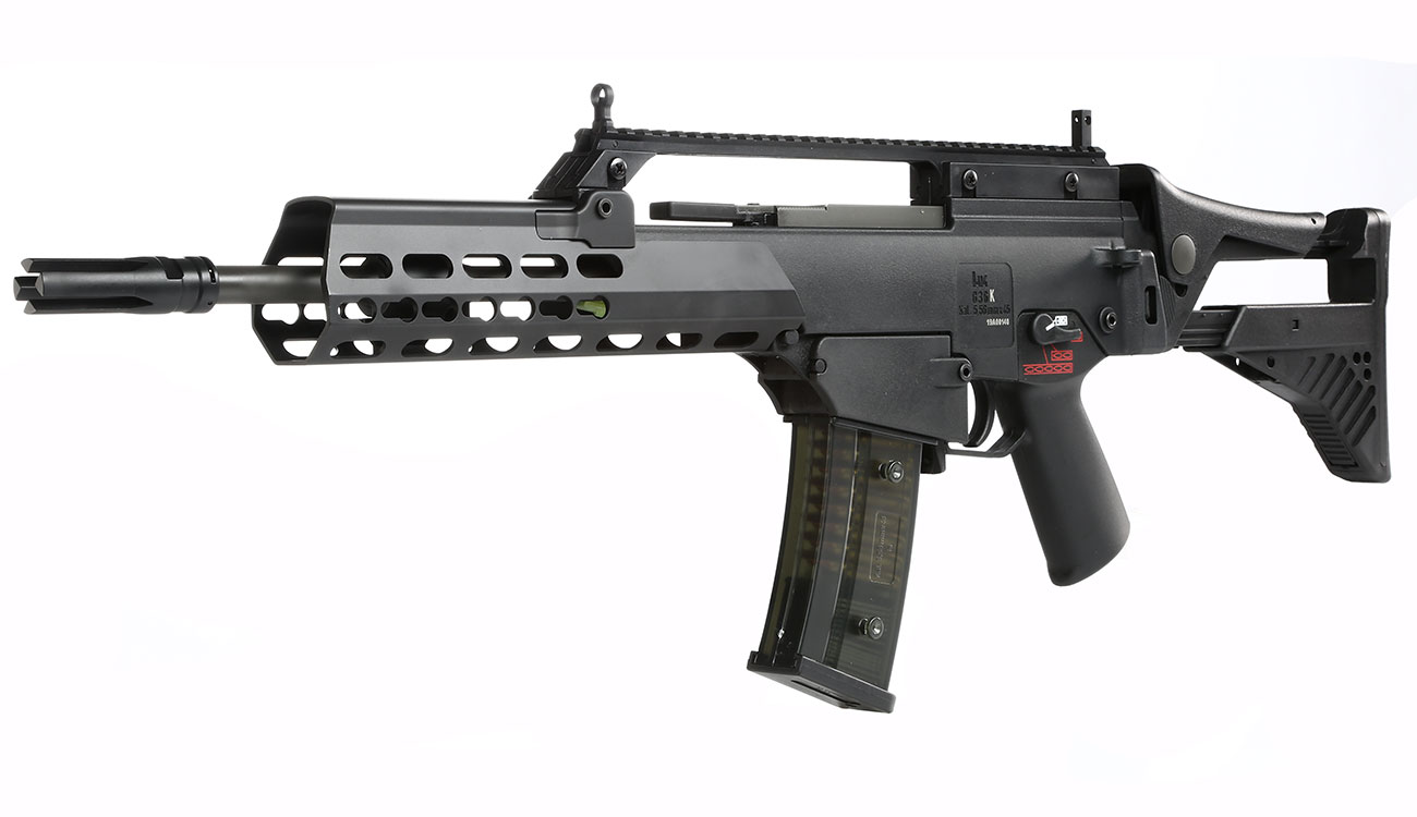 Versandrückläufer Ares Heckler & Koch G36K KeyMod IDZ EFC-System EBB BlowBack S-AEG 6mm BB schwarz