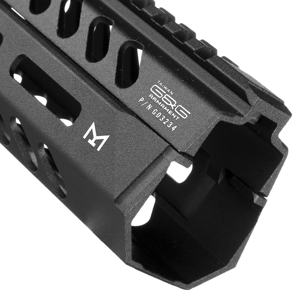 G&G M-LOK Aluminium Rail Handguard f. G&G Combat Machine GTW91 / T91 S-AEG schwarz Bild 7