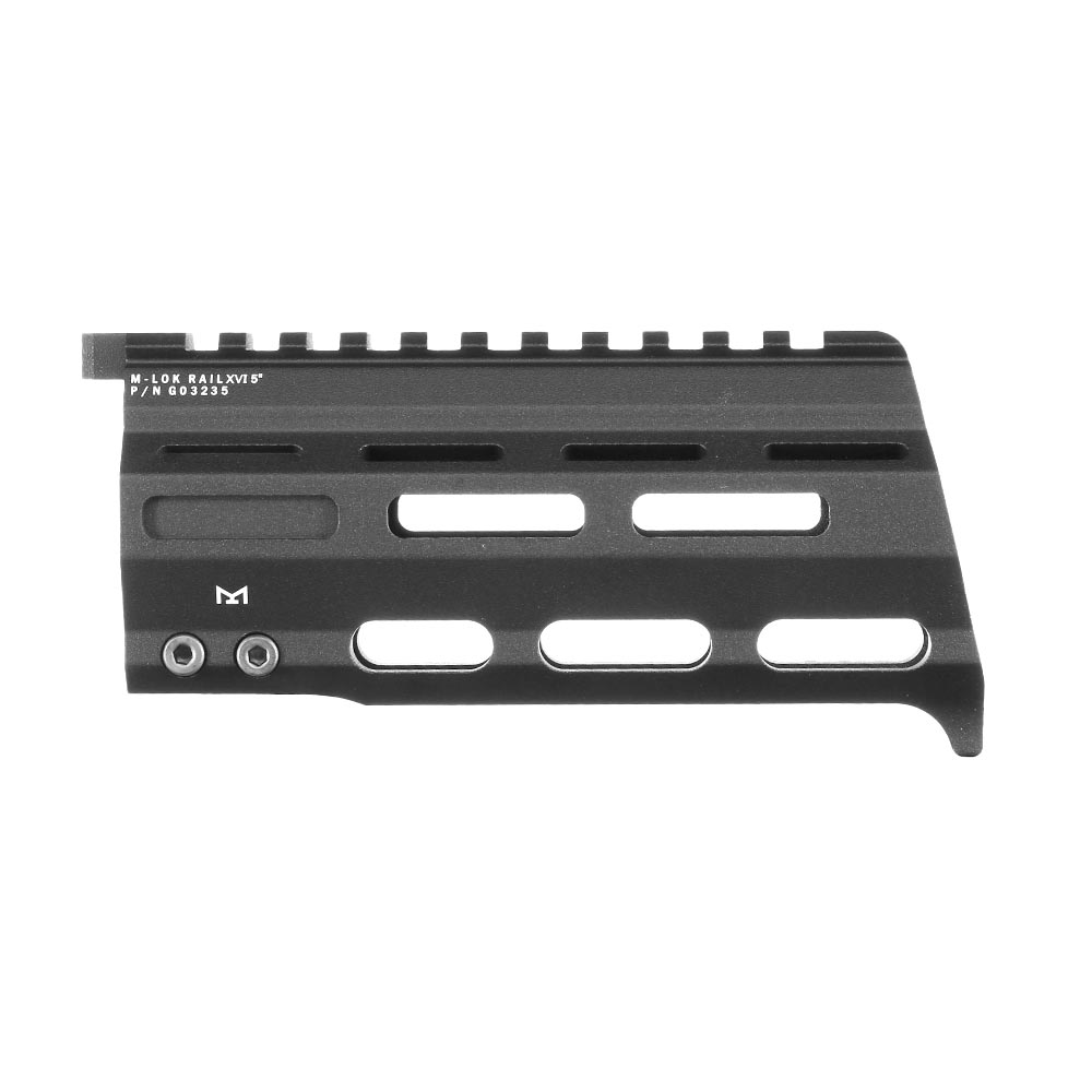 G&G MXC9 / PCC45 Aluminium XVI M-LOK Rail Handguard 5 Zoll schwarz Bild 5