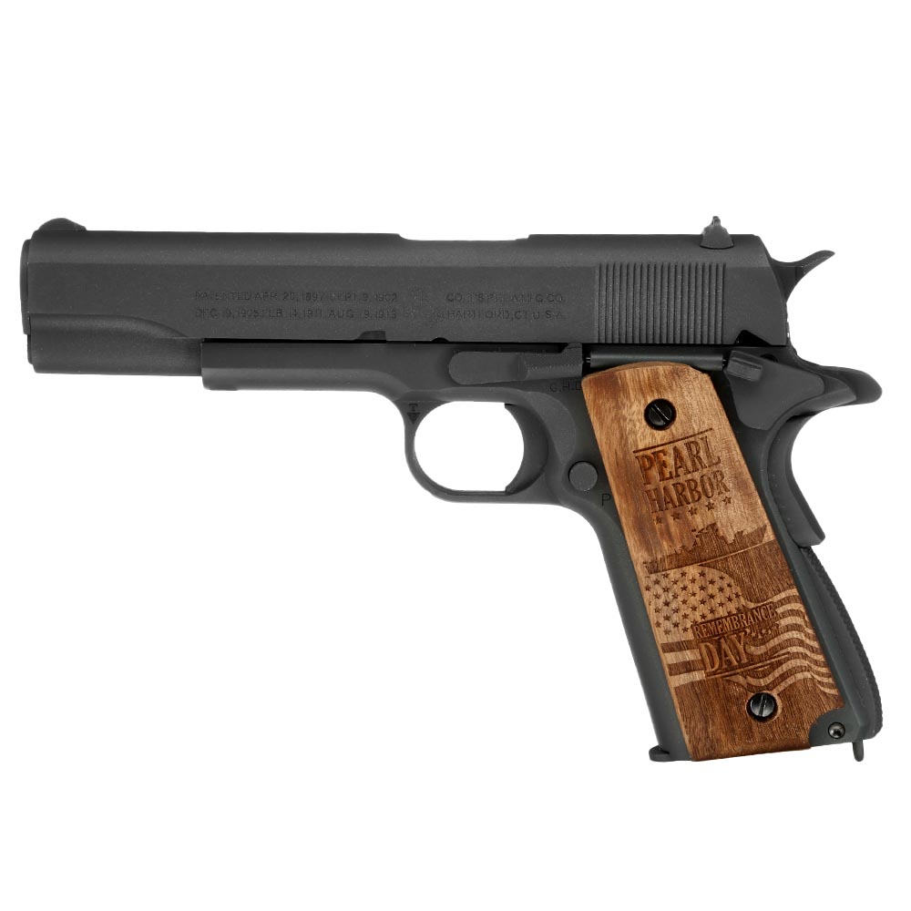 Cybergun Colt M1911A1 Vollmetall CO2 BlowBack 6mm BB matt-grau - 80th Pearl Harbor Collectors Edition Bild 1