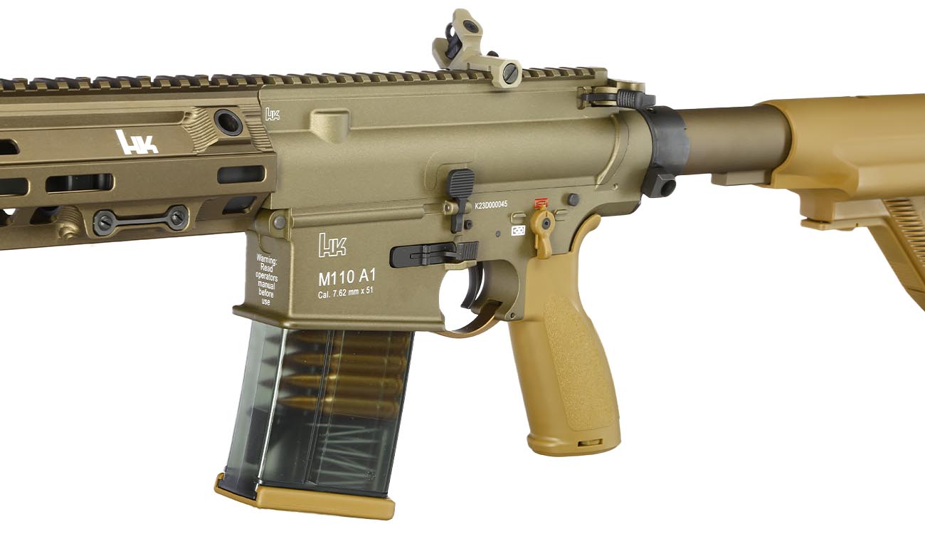 Heckler & Koch HK M110 A1 V3 Mosfet Vollmetall S-AEG 6mm BB grnbraun Bild 7