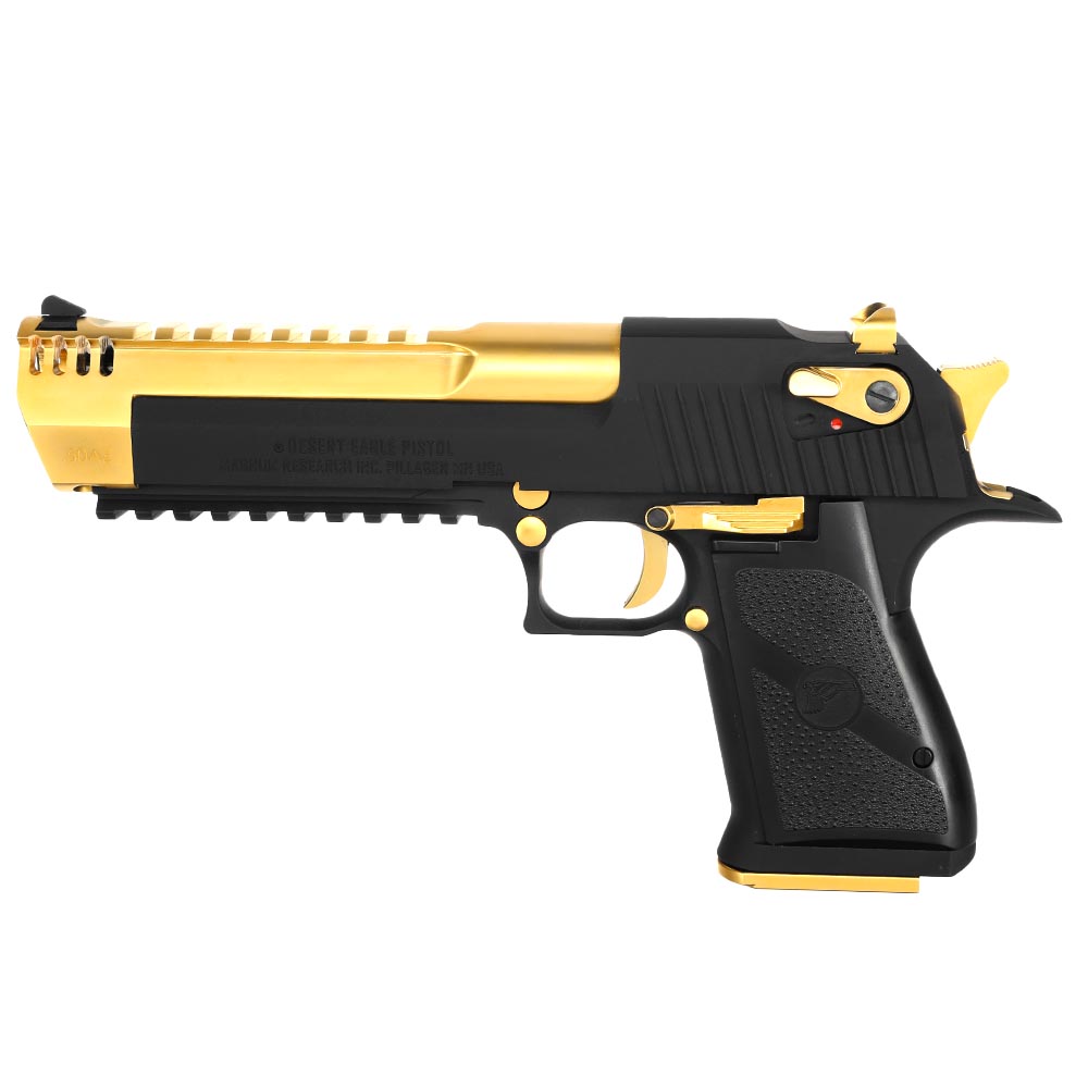 Wei-ETech Desert Eagle L6 .50AE Vollmetall GBB 6mm BB Electroplated Gold - schwarz Special Edition Bild 1