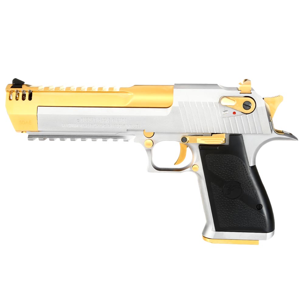 Wei-ETech Desert Eagle L6 .50AE Vollmetall GBB 6mm BB Electroplated Gold - silber Special Edition Bild 1
