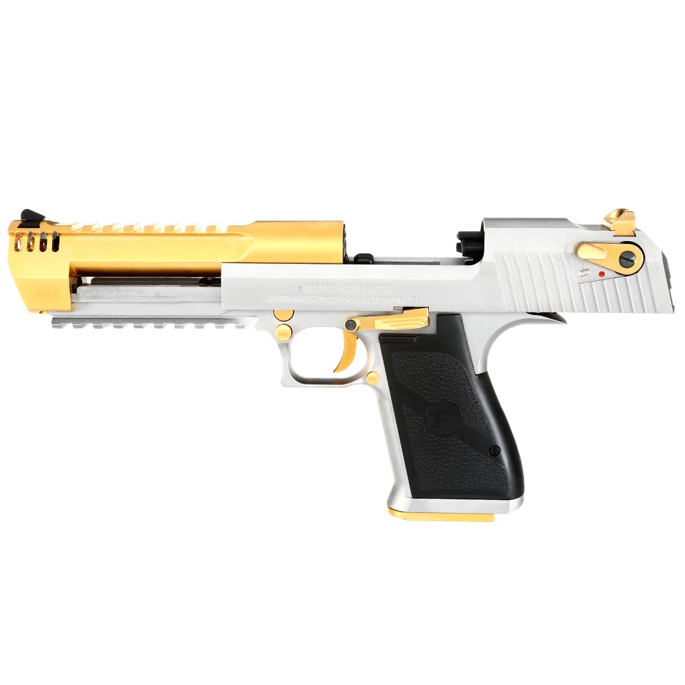 Wei-ETech Desert Eagle L6 .50AE Vollmetall GBB 6mm BB Electroplated Gold - silber Special Edition Bild 2