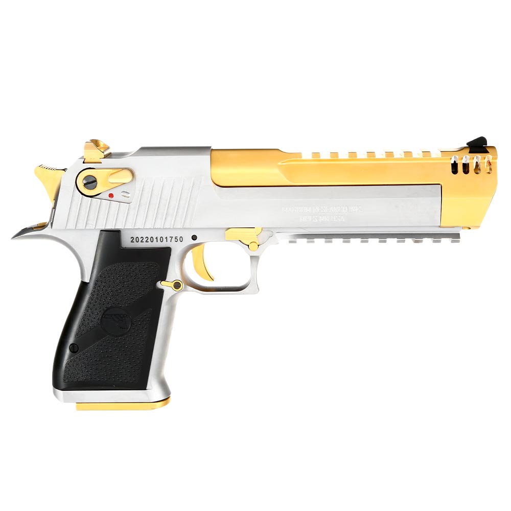 Wei-ETech Desert Eagle L6 .50AE Vollmetall GBB 6mm BB Electroplated Gold - silber Special Edition Bild 3