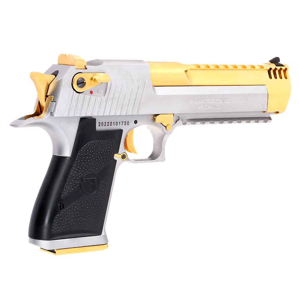 Wei-ETech Desert Eagle L6 .50AE Vollmetall GBB 6mm BB Electroplated Gold - silber Special Edition Bild 4